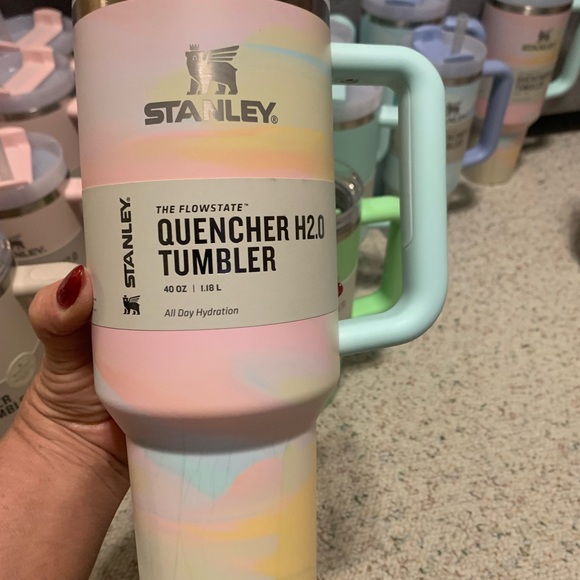 Stanley Cups 40oz quencher pink feather green blue best beige lavender - Picture 7 of 8